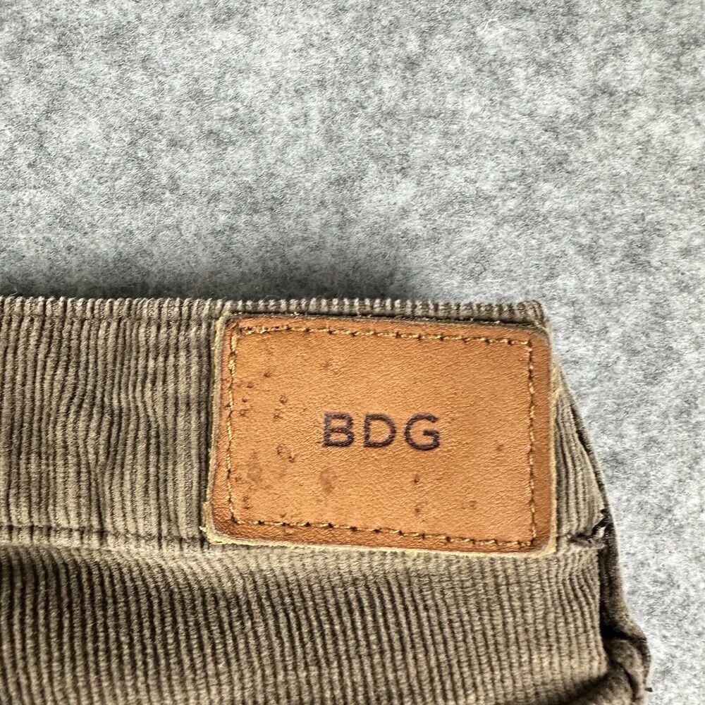 BDG UO Urban Outfitters Corduroy Pants Womens 27 Brown Mid Rise Cigarette Ankle* - Picture 7 of 16